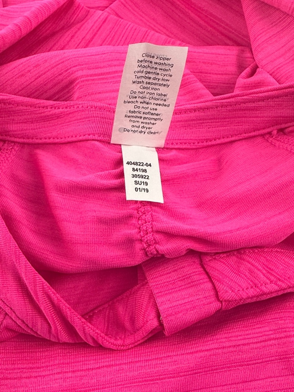 Athleta Bright Pink Short Sleeve Active Top Size Medium - Picture 5 of 8